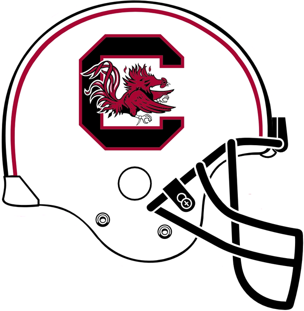 South Carolina Gamecocks 0-Pres Helmet Logo diy DTF decal sticker